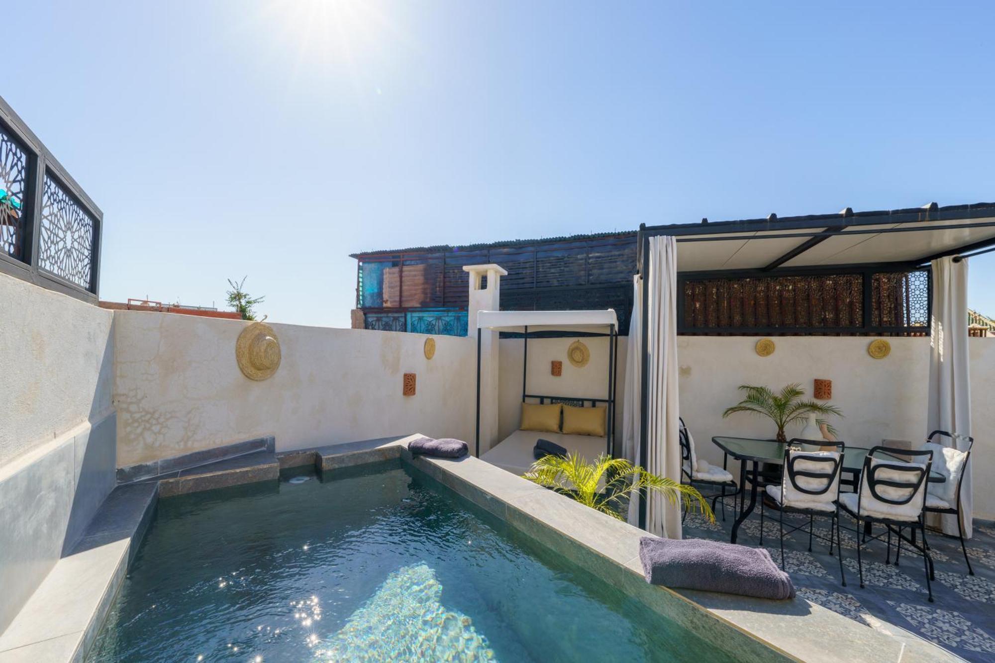 Riad 4 Chambres - Piscine & Petit Dejeuner Gratuit - Wifi Fibre Optique Marrakesh Exterior photo